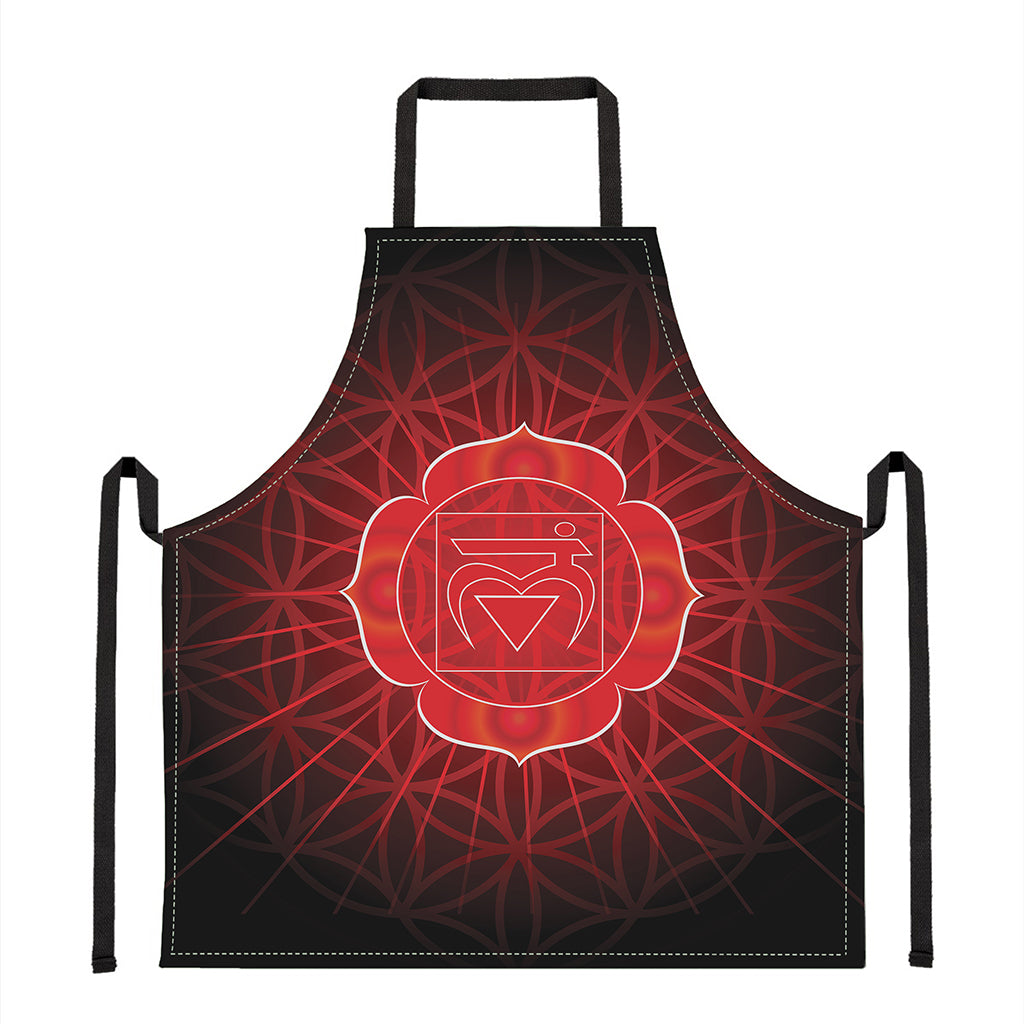Muladhara Chakra Spiritual Print Apron