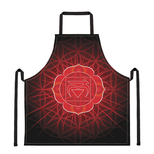 Muladhara Chakra Spiritual Print Apron