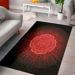 Muladhara Chakra Spiritual Print Area Rug