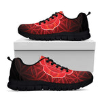Muladhara Chakra Spiritual Print Black Sneakers