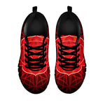 Muladhara Chakra Spiritual Print Black Sneakers