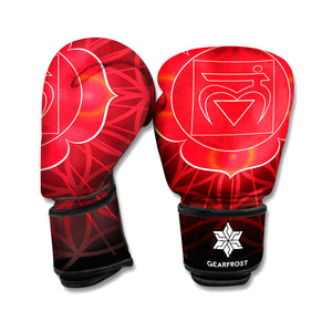 Muladhara Chakra Spiritual Print Boxing Gloves