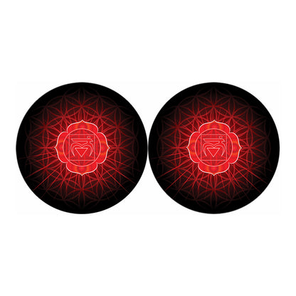 Muladhara Chakra Spiritual Print Car Coasters