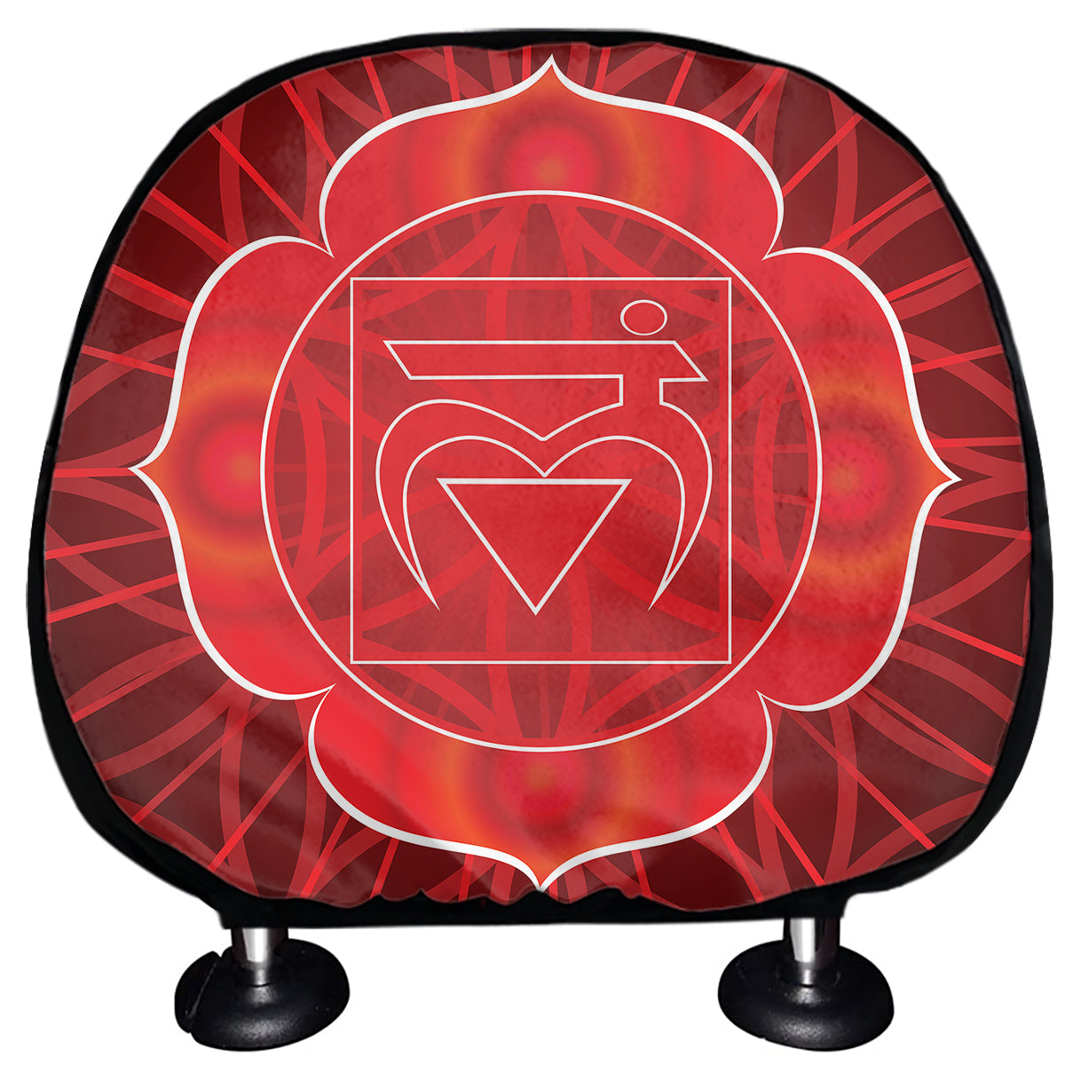 Muladhara Chakra Spiritual Print Car Headrest Covers