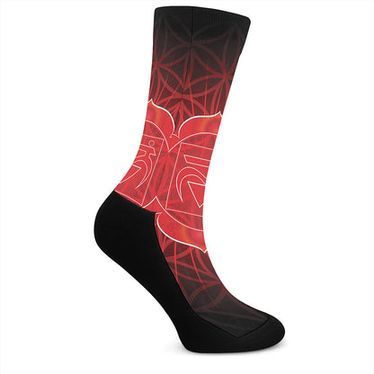 Muladhara Chakra Spiritual Print Crew Socks