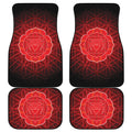 Muladhara Chakra Spiritual Print Front and Back Car Floor Mats