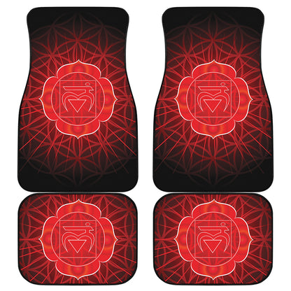 Muladhara Chakra Spiritual Print Front and Back Car Floor Mats