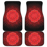 Muladhara Chakra Spiritual Print Front and Back Car Floor Mats