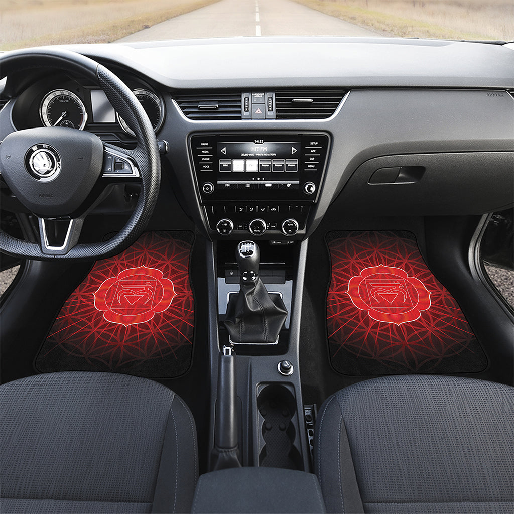 Muladhara Chakra Spiritual Print Front and Back Car Floor Mats