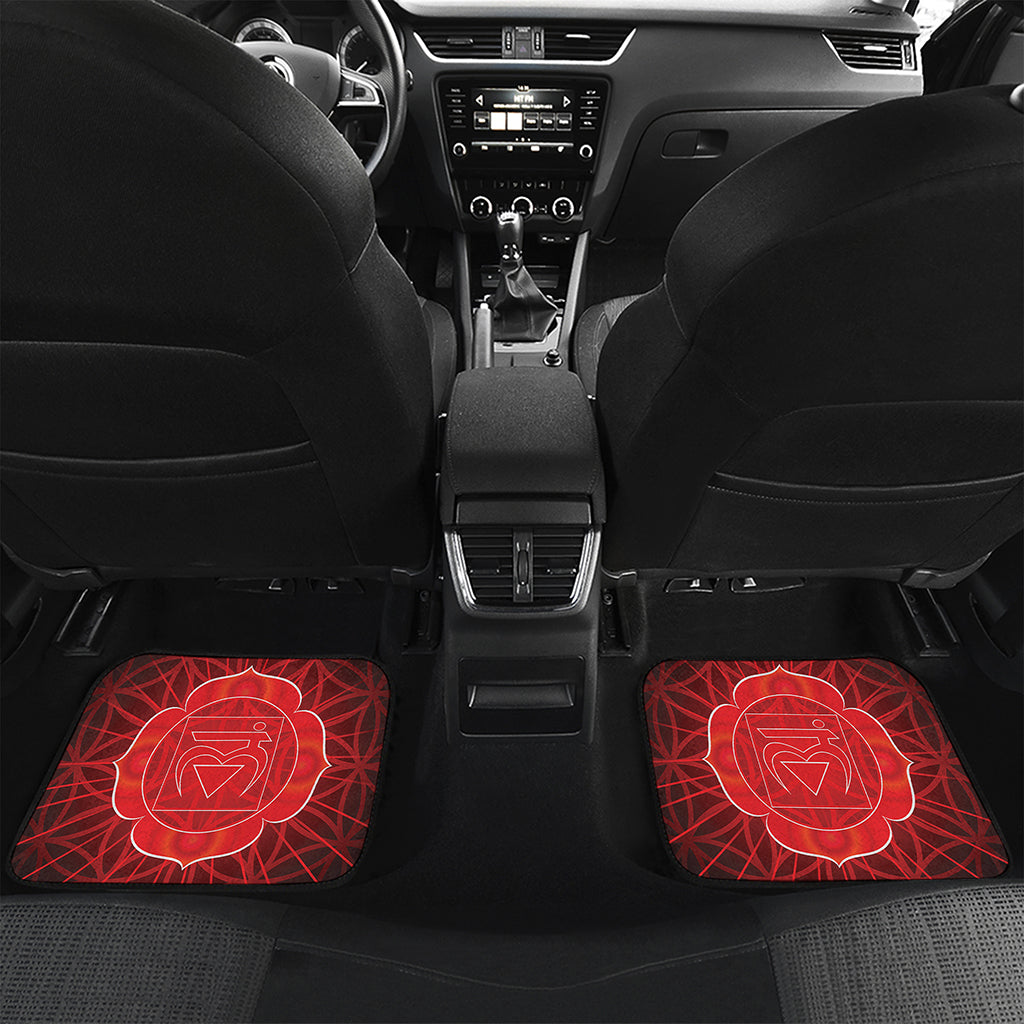 Muladhara Chakra Spiritual Print Front and Back Car Floor Mats