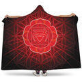 Muladhara Chakra Spiritual Print Hooded Blanket