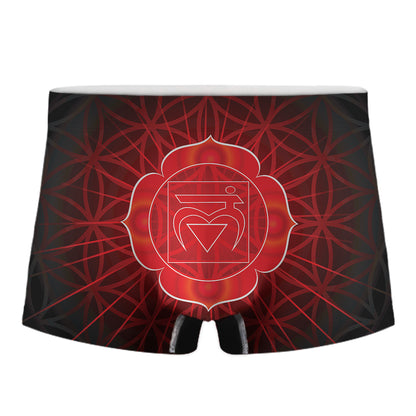 Muladhara Chakra Spiritual Print Men's Boxer Briefs