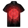 Muladhara Chakra Spiritual Print Men's Short Sleeve Shirt
