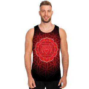 Muladhara Chakra Spiritual Print Men's Tank Top