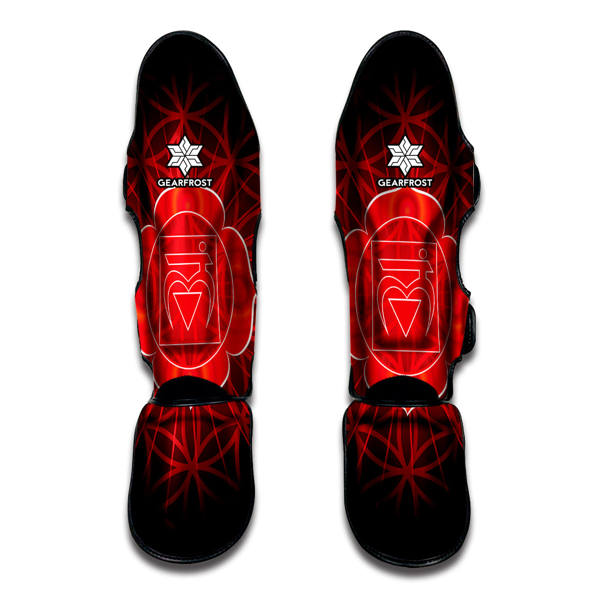 Muladhara Chakra Spiritual Print Muay Thai Shin Guard