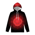 Muladhara Chakra Spiritual Print Pullover Hoodie