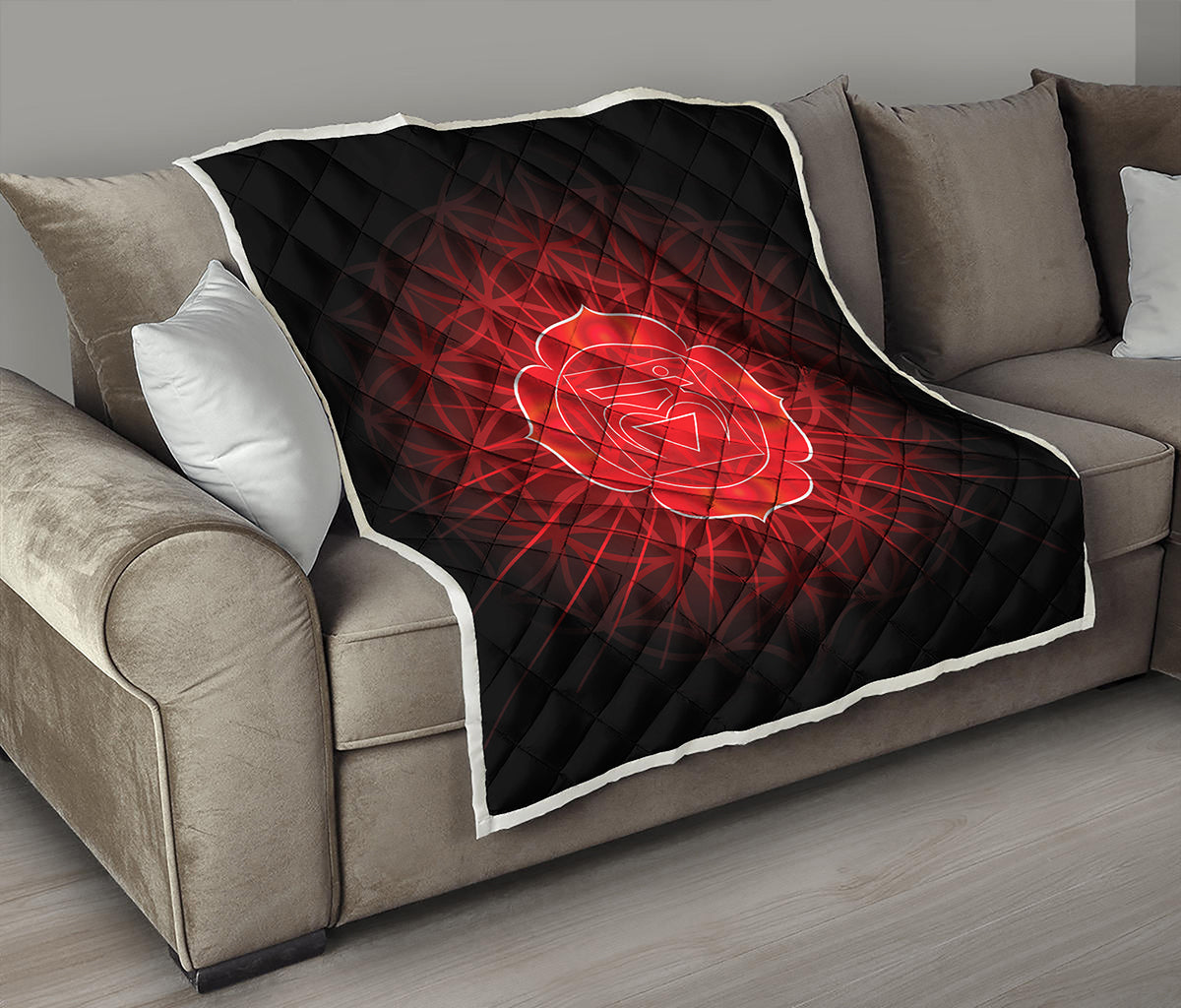 Muladhara Chakra Spiritual Print Quilt