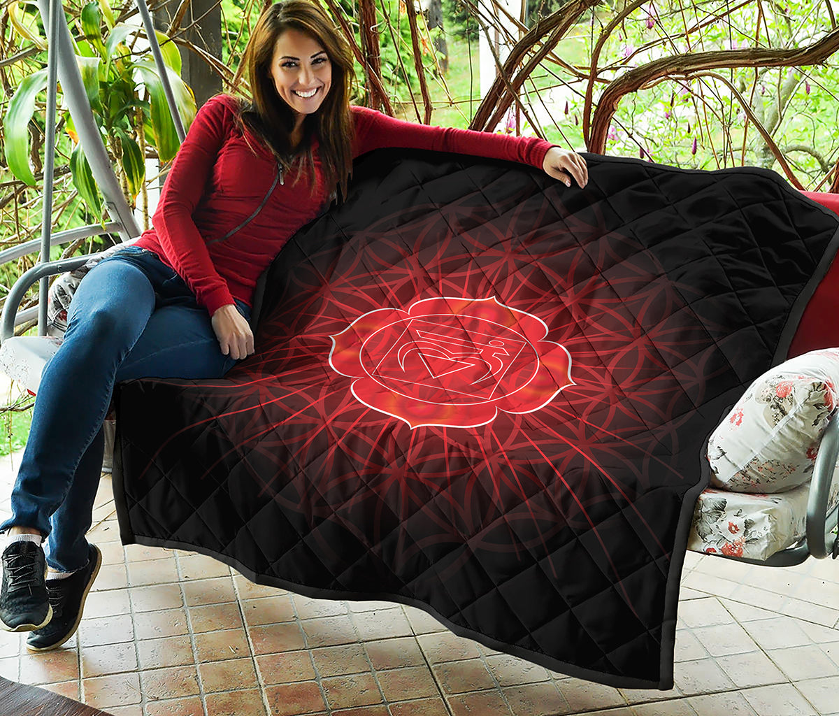 Muladhara Chakra Spiritual Print Quilt