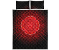 Muladhara Chakra Spiritual Print Quilt Bed Set