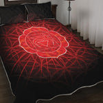 Muladhara Chakra Spiritual Print Quilt Bed Set