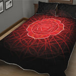 Muladhara Chakra Spiritual Print Quilt Bed Set