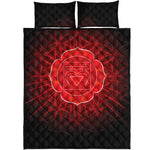 Muladhara Chakra Spiritual Print Quilt Bed Set
