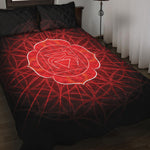 Muladhara Chakra Spiritual Print Quilt Bed Set
