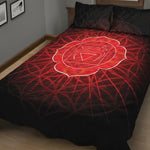 Muladhara Chakra Spiritual Print Quilt Bed Set