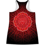 Muladhara Chakra Spiritual Print Women's Racerback Tank Top