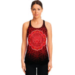Muladhara Chakra Spiritual Print Women's Racerback Tank Top