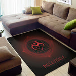 Muladhara Chakra Symbol Print Area Rug