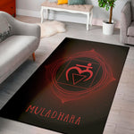 Muladhara Chakra Symbol Print Area Rug