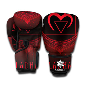 Muladhara Chakra Symbol Print Boxing Gloves