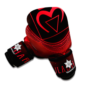 Muladhara Chakra Symbol Print Boxing Gloves