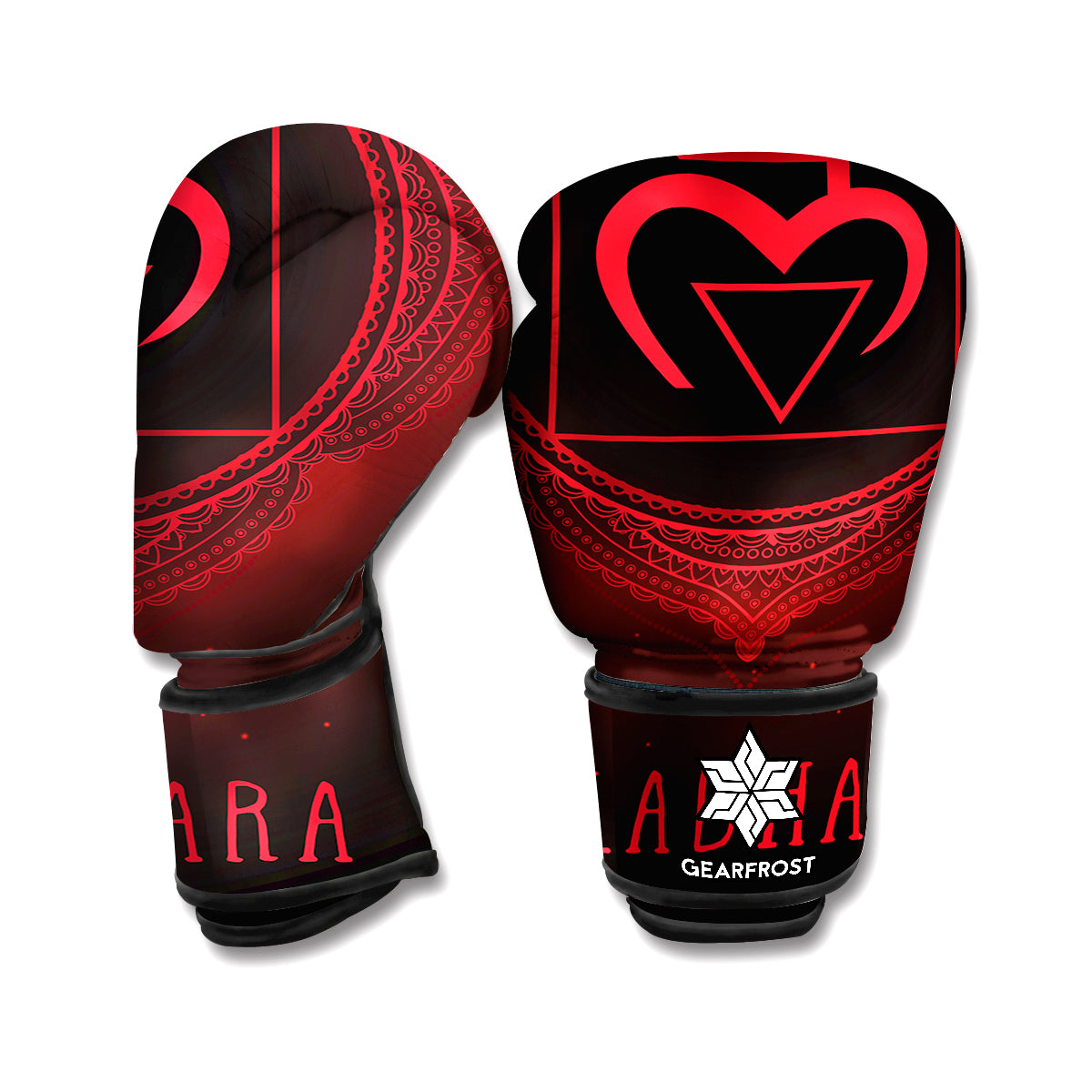 Muladhara Chakra Symbol Print Boxing Gloves