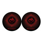 Muladhara Chakra Symbol Print Car Coasters