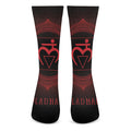 Muladhara Chakra Symbol Print Crew Socks