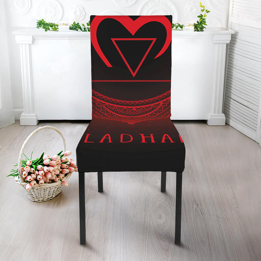Muladhara Chakra Symbol Print Dining Chair Slipcover