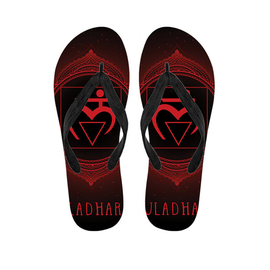 Muladhara Chakra Symbol Print Flip Flops