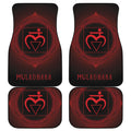 Muladhara Chakra Symbol Print Front and Back Car Floor Mats