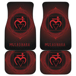 Muladhara Chakra Symbol Print Front and Back Car Floor Mats