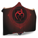 Muladhara Chakra Symbol Print Hooded Blanket