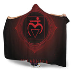 Muladhara Chakra Symbol Print Hooded Blanket