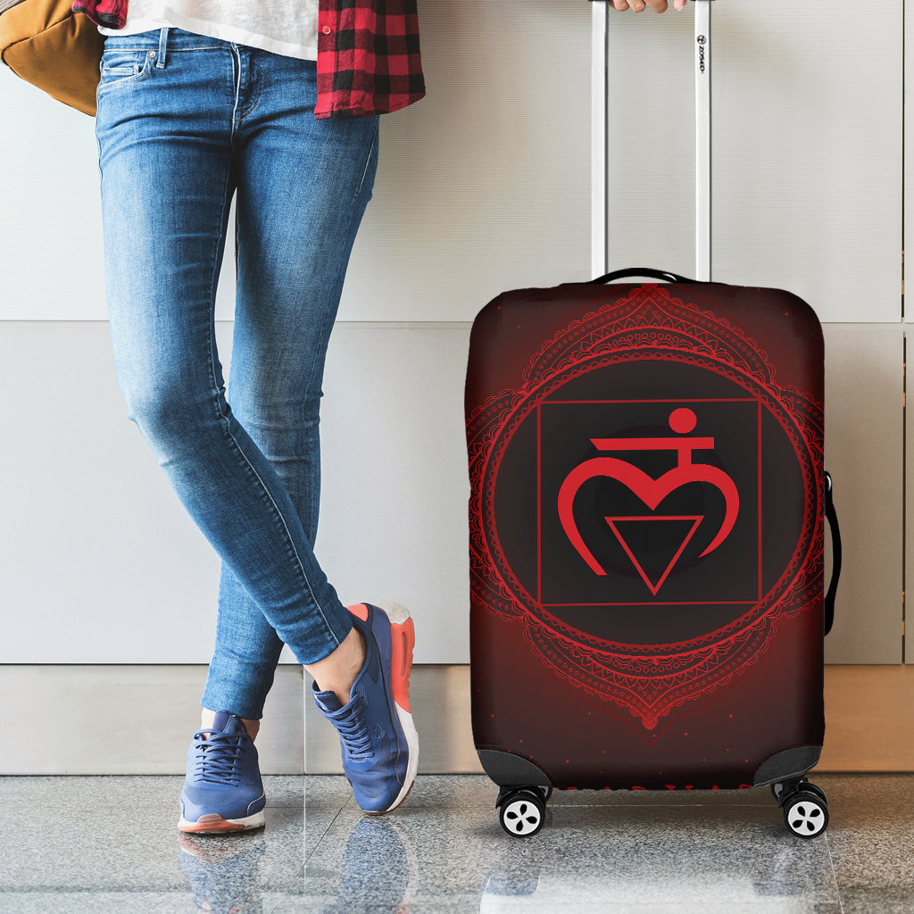 Muladhara Chakra Symbol Print Luggage Cover