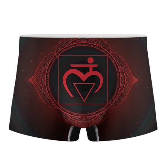 Muladhara Chakra Symbol Print Men's Boxer Briefs