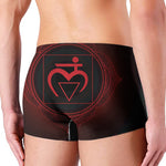 Muladhara Chakra Symbol Print Men's Boxer Briefs