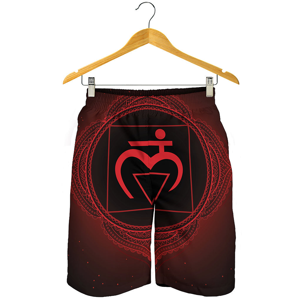 Muladhara Chakra Symbol Print Men's Shorts
