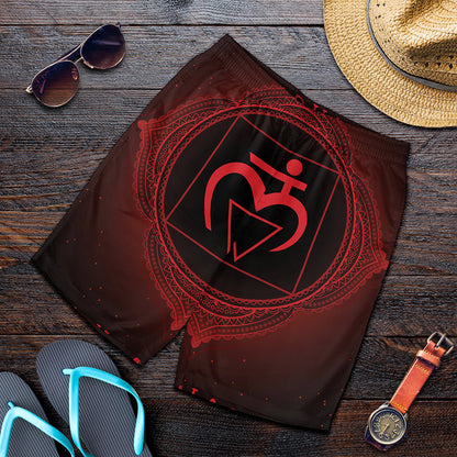 Muladhara Chakra Symbol Print Men's Shorts