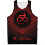 Muladhara Chakra Symbol Print Men's Tank Top