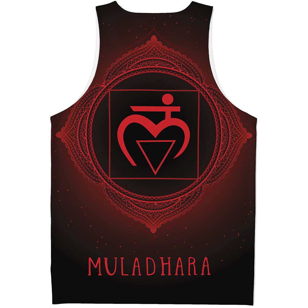 Muladhara Chakra Symbol Print Men's Tank Top